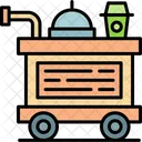 Food Trolley Airplane Carry Icon