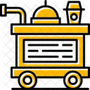 Food Trolley Airplane Carry Icon