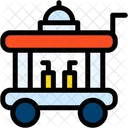 Food Trolley Serving Cart Food Service Icon