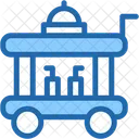Food Trolley Serving Cart Food Service Icon