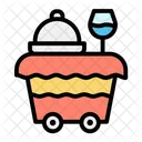 Food Trolley Hotel Service Food And Restaurant Icon
