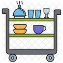 Food Trolley Room Service Food Service Icon