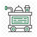 Food Trolley Airplane Carry Icon