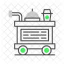 Food Trolley Airplane Carry Icon
