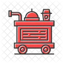 Food Trolley Airplane Carry Icon