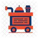 Food Trolley Airplane Carry Icon