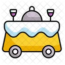 Food Trolly Service Food Service Icon