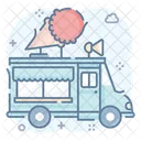 Food Truck Ice Mobile Food Mobile Icon