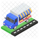 Food Truck Food Delivery Delivery Van Icon