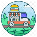 Food Truck Food Delivery Food Service Icon