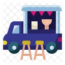 Food Truck Delivery Fast Food Icon