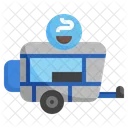 Food Truck Delivery Truck Shopping Cart Icon