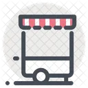 Food Truck Store Sale Icon