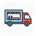 Food Truck Food Delivery Fruits Icon