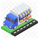 Food Truck Food Delivery Delivery Van Icon