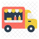 Food Truck Gourmet Street Food Mobile Kitchen Icon