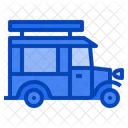 Caravan Trailer Camper Van Street Food Truck Icon
