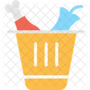 Food Waste Dustbin Trash Icon