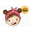 Foodie Girl  Icon