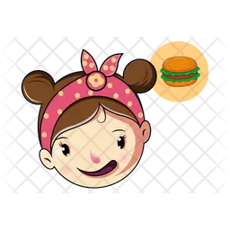 Foodie Girl Emoji Icon