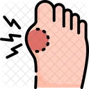 Gout Uric Foot Icon