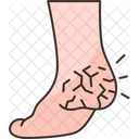 Foot Heel Cracked Icon