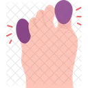 Foot Toe Bruise Symbol