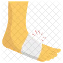 Foot Bandage Foot Ache Foot Dressing Icon