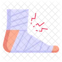 Foot Fracture  Icon