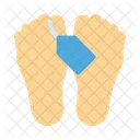 Foot Tag Label Icon