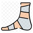 Foot Fracture Bandage Injury Icon