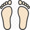 Foot Print Hyperpronation Foot Icon
