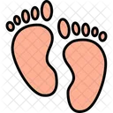 Foot Print Baby Child Icon