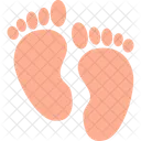 Foot Print Baby Child Icon