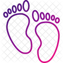 Foot Print Baby Child Icon