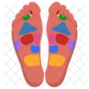 Foot Reflexology Reflexology Therapy Foot Massage Icon