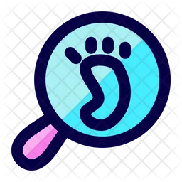 Foot Search  Icon