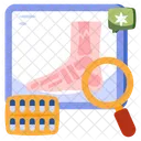Foot Test Foot Analysis Foot Diagnosis Icon