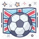 Football Checkered Ball England Sports Icon