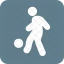 Football Player Playing Icon