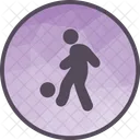 Football Player Playing Icon