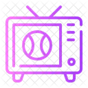 Broadcast Baseball Television Icon