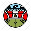 Football Choreography Synchronized Fans Icon