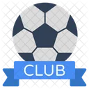 Chequered Ball Football Club Badge Sports Tool Icône