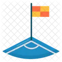 Football Corner Player Ground Icon