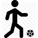 Football Dribbling Playing Icon