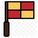Flag Football Soccer Offside Sports Icon