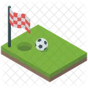 Soccer Ground Football Ground Goalpost Icon