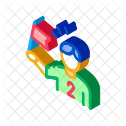Football Line Referee  Icon