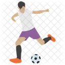 Football Man Playing Ball Game Icon